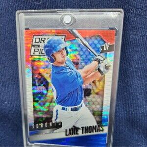 2014 Panini Prizm Perennial Draft Picks RW&B Pulsar Prizm #5 Lane Thomas (RC)